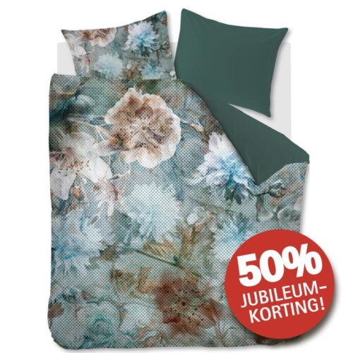 Kardol Dekbedovertrek Erode Blauw Groen