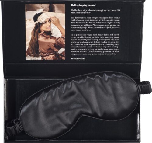 Beauty Pillow Luxury Silk Mask Black
