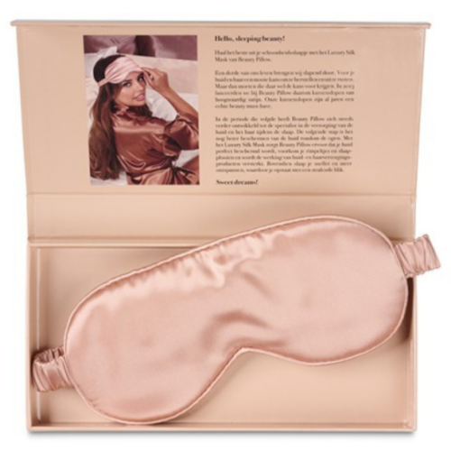 Beauty Pillow Luxury Silk Mask Rose Gold